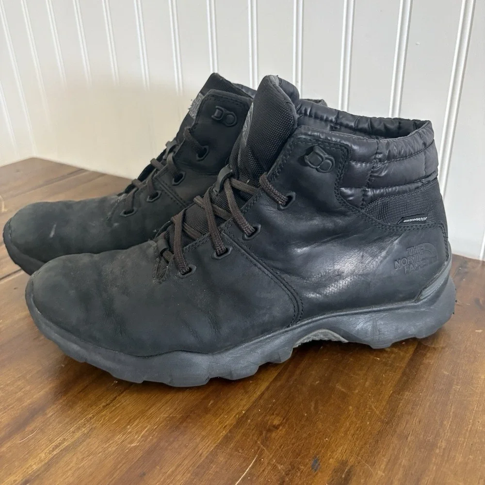The North Face Thermoball Versa Chukka II Boots Mens 10.5 Waterproof Black Lace
